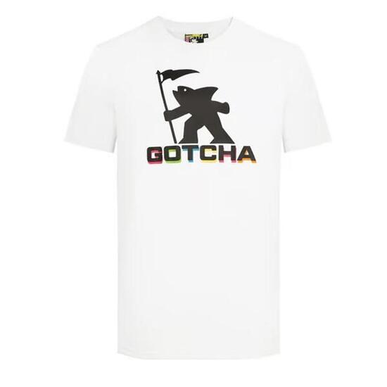 Camiseta Blanca de Hombre Gotcha Fishman
