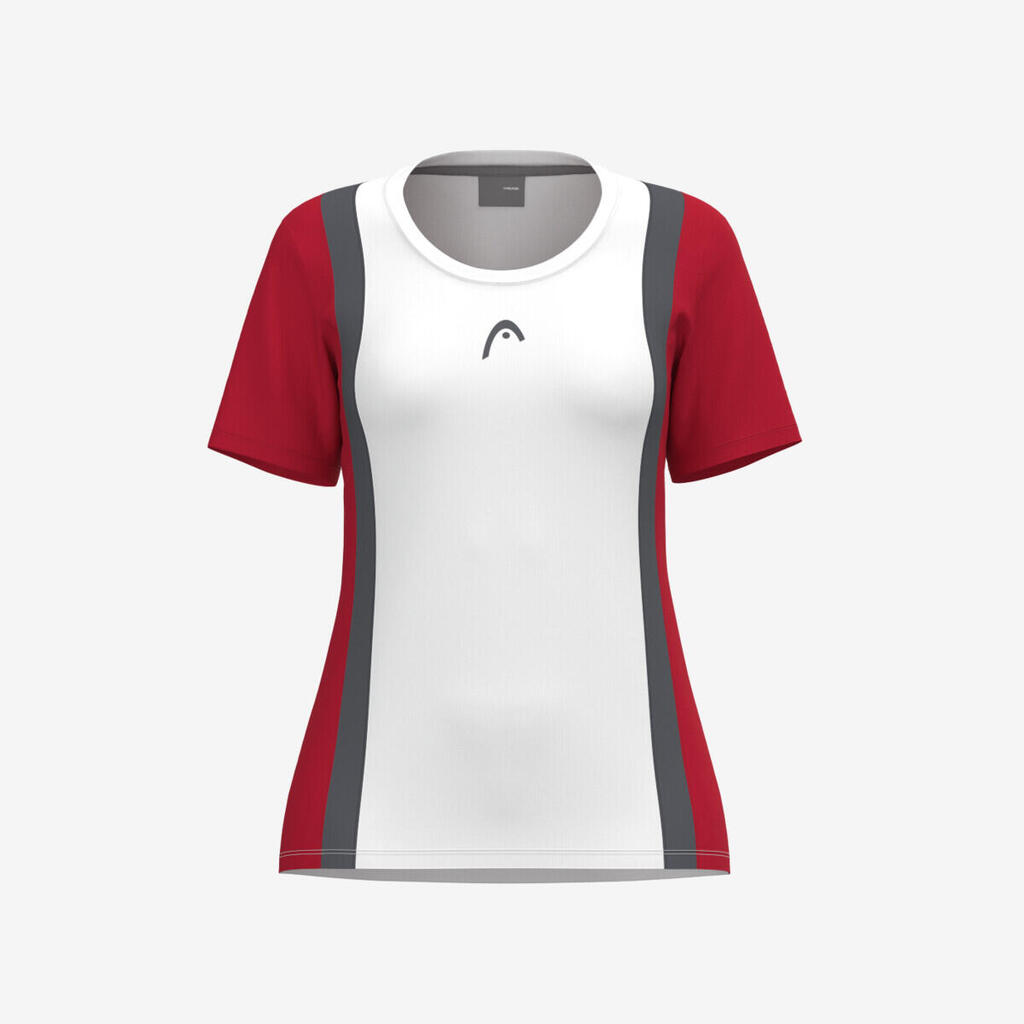 Club 25 Tech T-Shirt Girls Red/White