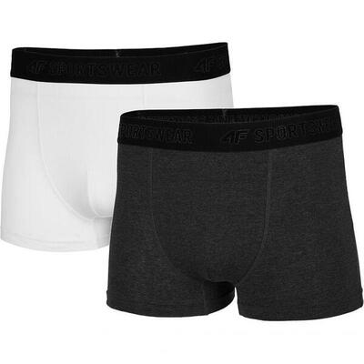 Heren nosh4bim001 boxershorts (set van 2) (wit/grafiet)