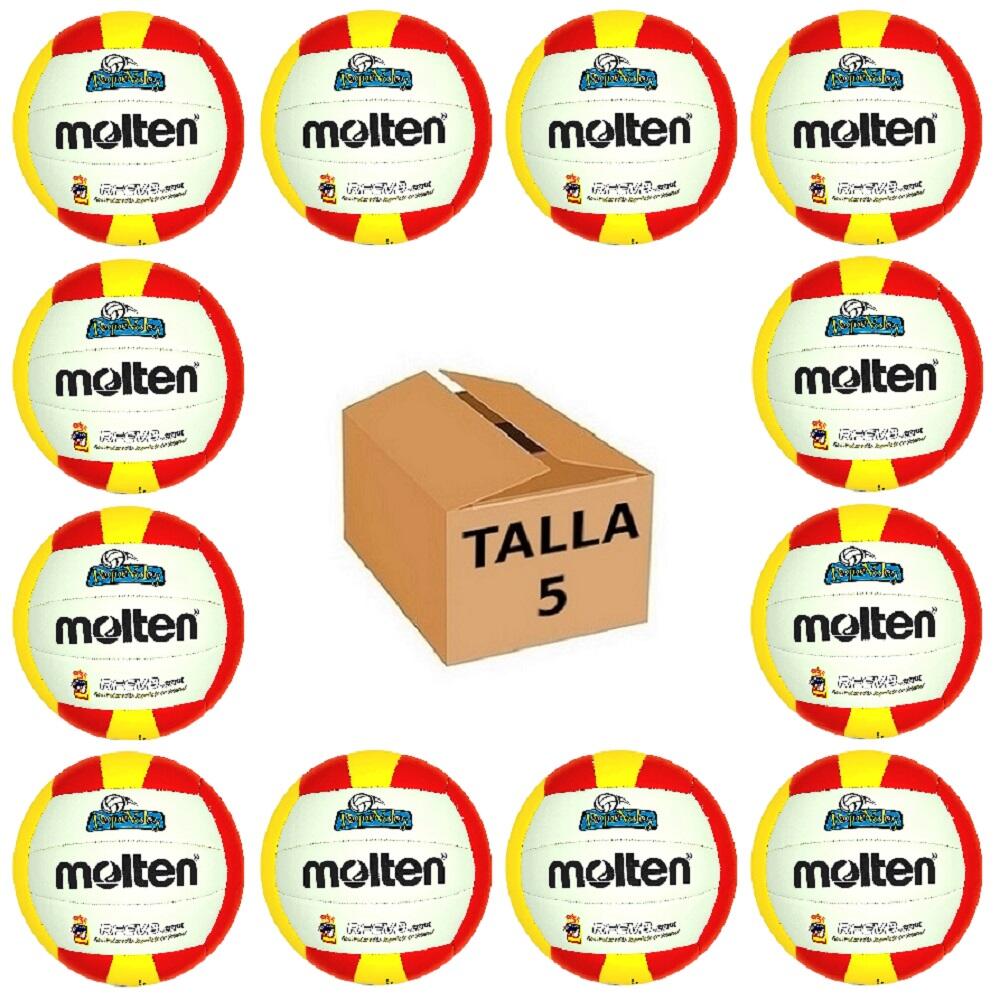 MOLTEN Pack 12 Balones Voleibol Molten K5V1300-PQ1