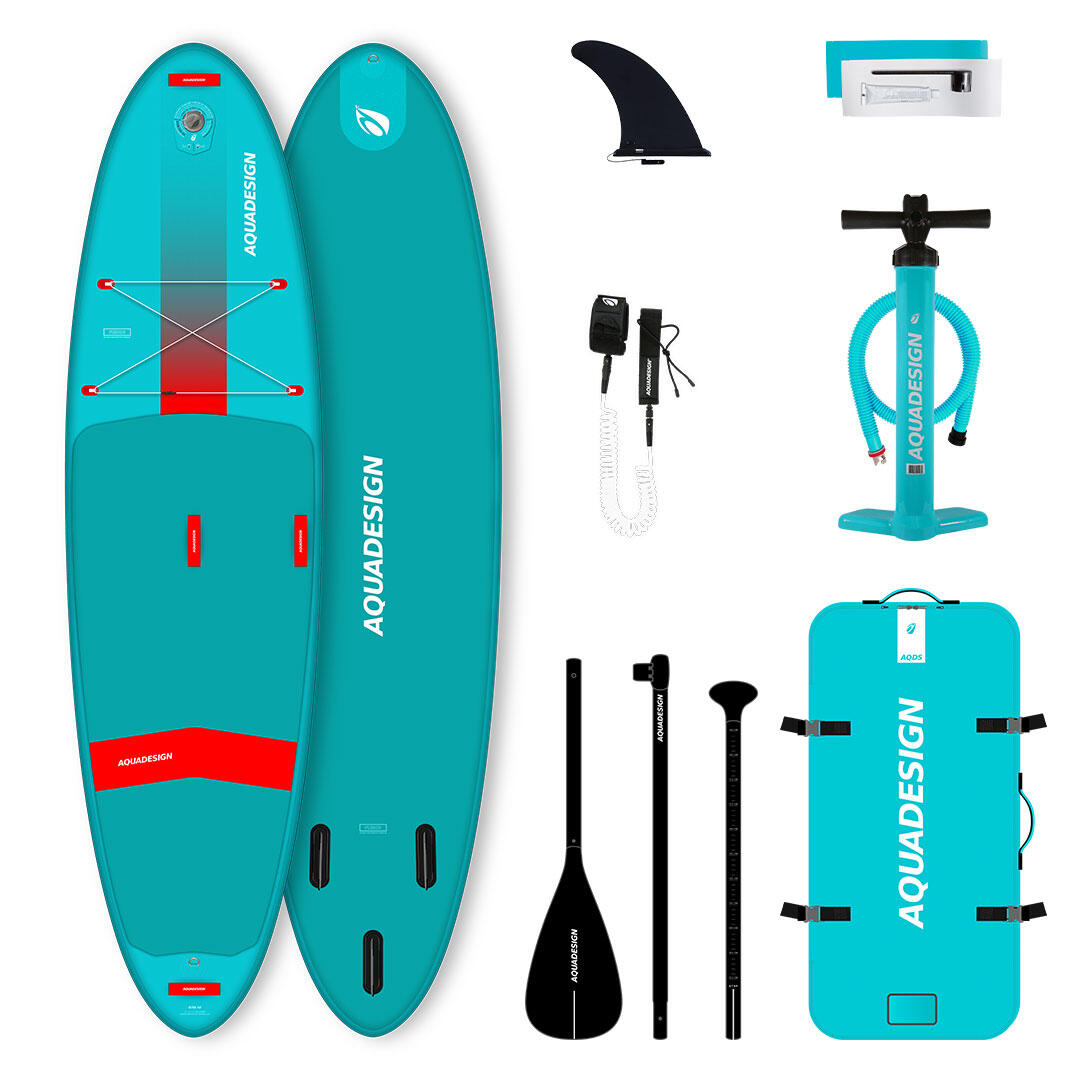 Aquadesign - Pack Stand Up Paddle Gonflable Iota Fusion (10'x 31 X 5") - Planche De Stand Up Paddle - Bleu - Taille Unique - Decathlon