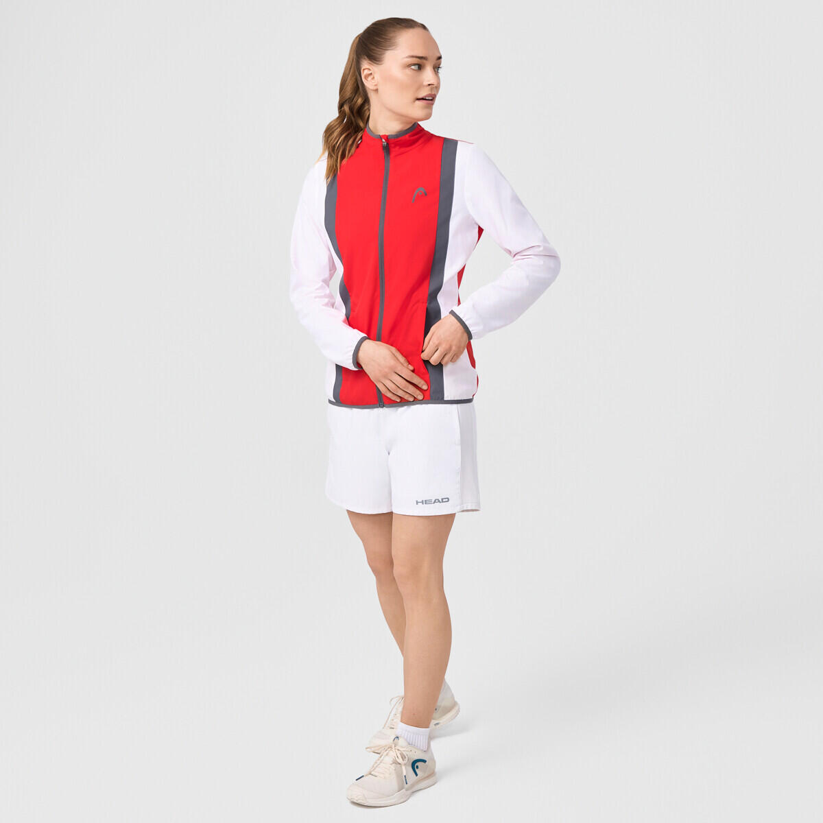 HEAD CLUB 25 Jacket Women, red/white 4/4