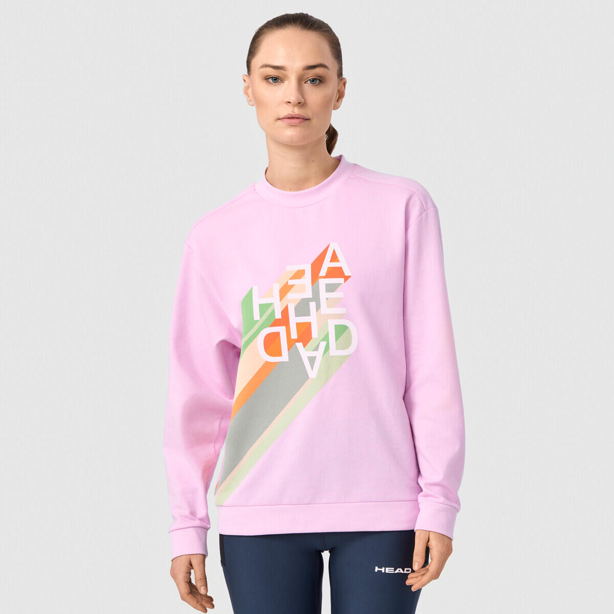 Head - Rally Crewneck Women - Sweat-shirt - Mauve|rose - 52 2xl - Decathlon