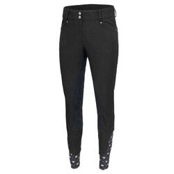 Pantalon d'équitation femme EQUESTRIAN QUEEN CanterburyFull 21AW noir