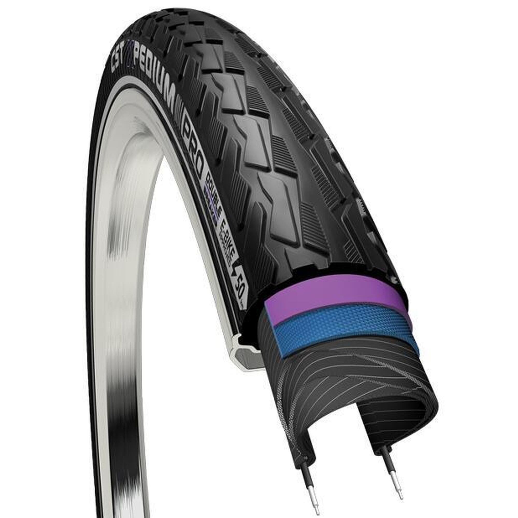 Opona E-Series Pro 28 X 1.60" / 40-622Mm - Czarna Z Odblaskiem