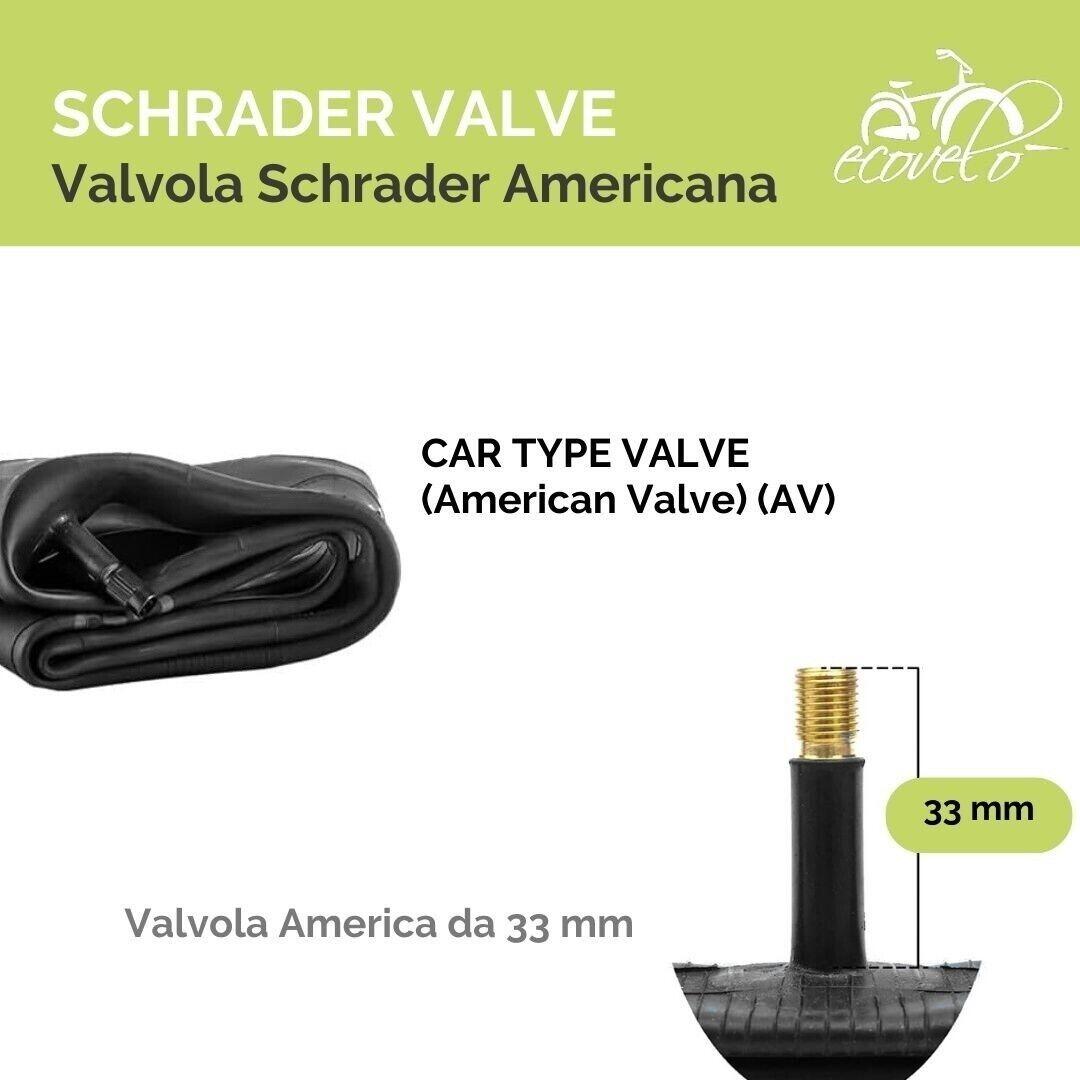 4 CAMERE D'ARIA 20X4.00 AV VALVOLA SCHRADER FAT BIKE 20 20 X 4 BICI RUOTE EBIKE