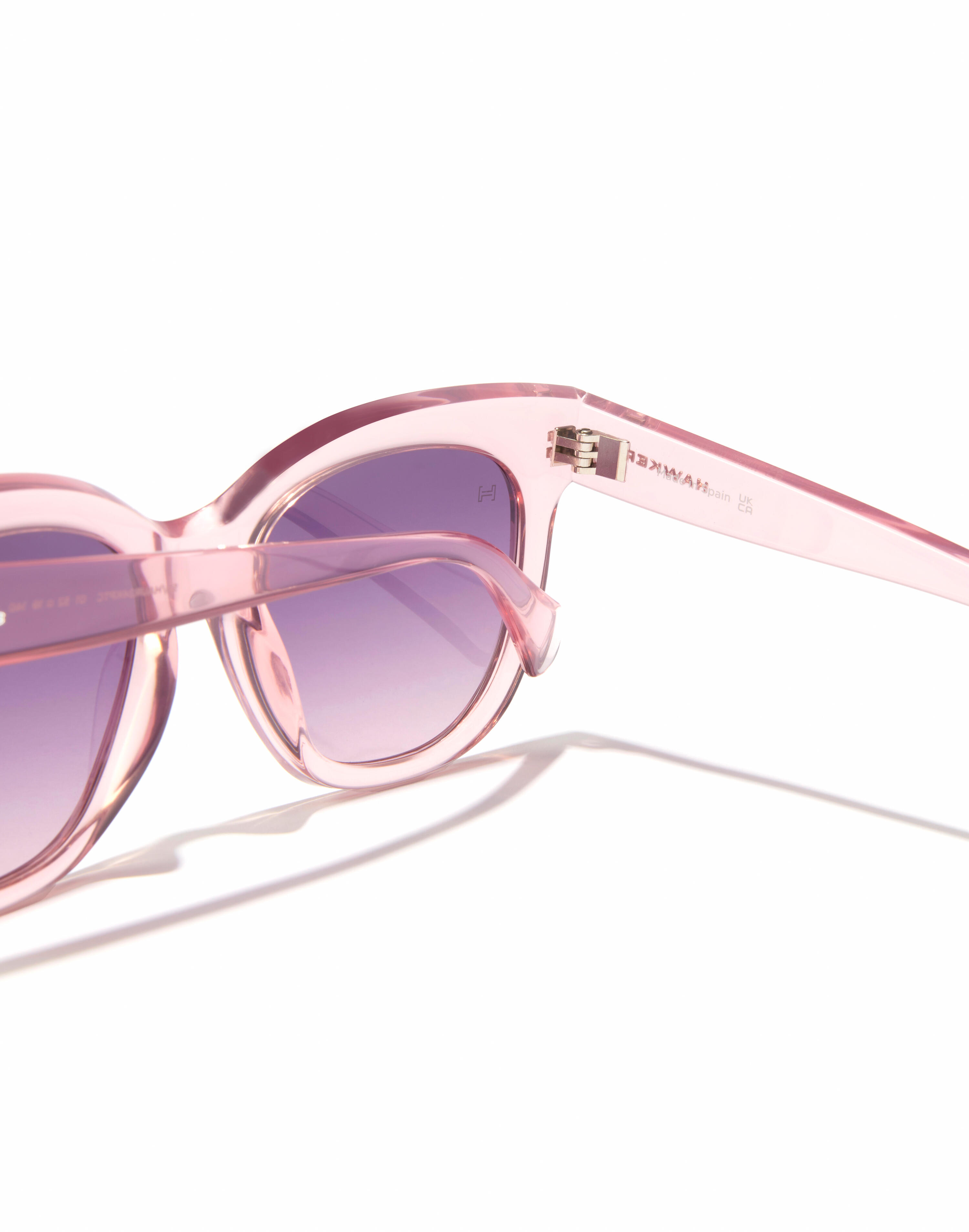 HAWKERS - Lunettes de Soleil pour Homme et Femme AUDREY RAW  -  BABY PINK PURPLE 4/6