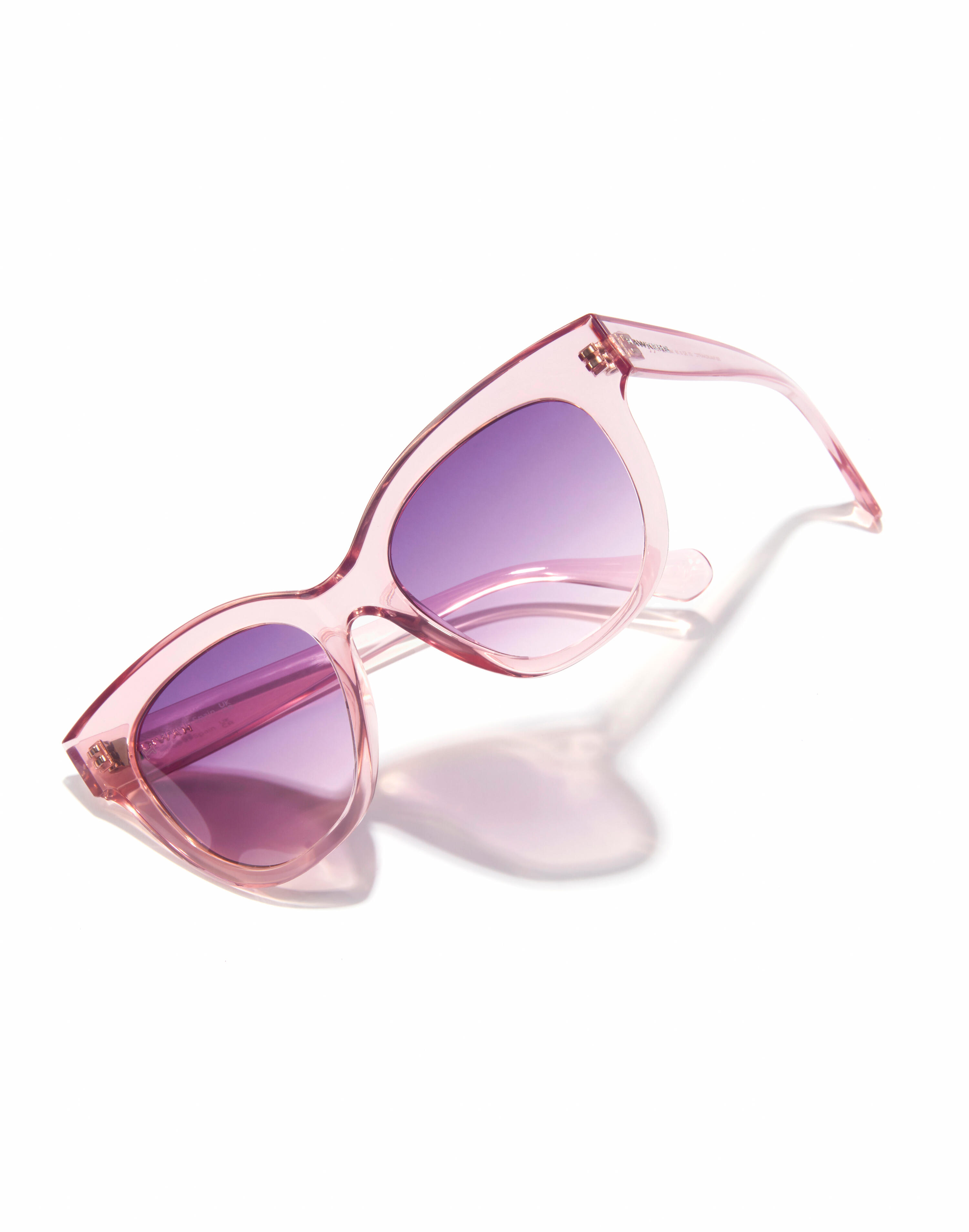 HAWKERS - Lunettes de Soleil pour Homme et Femme AUDREY RAW  -  BABY PINK PURPLE 5/6
