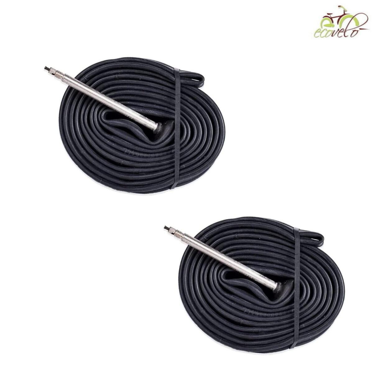 ECOVELO 2 camere d'aria 700x18/25C per bici strada valvola presta francese EV
