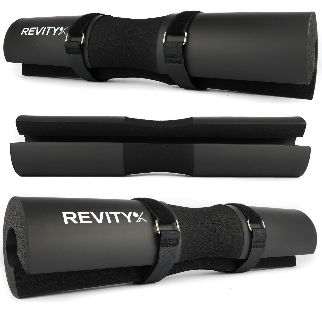 Squat Pad per bilanciere collo e hip thrust con cinghie REVITY 2/7