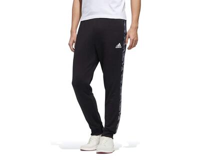 Adidas heren sportbroek regular fit zwart/wit l