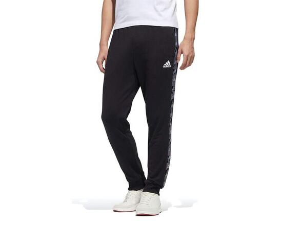 Pantalon Adidas Homme, Coupe Régulière, Noir/Blanc, L