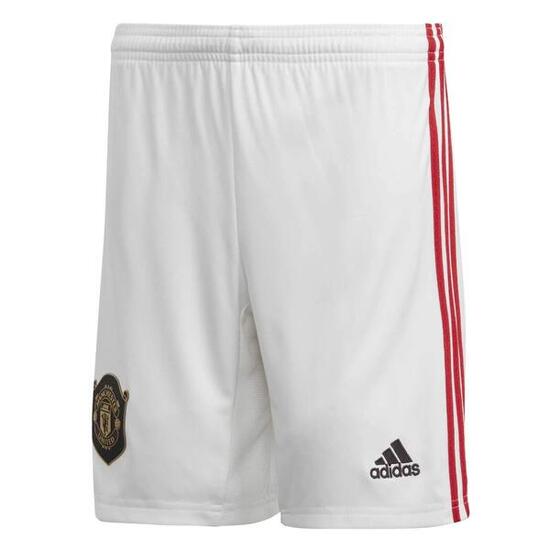 Shorts unisex pour enfants adidas Manchester United, Blanc, Taille 9-10