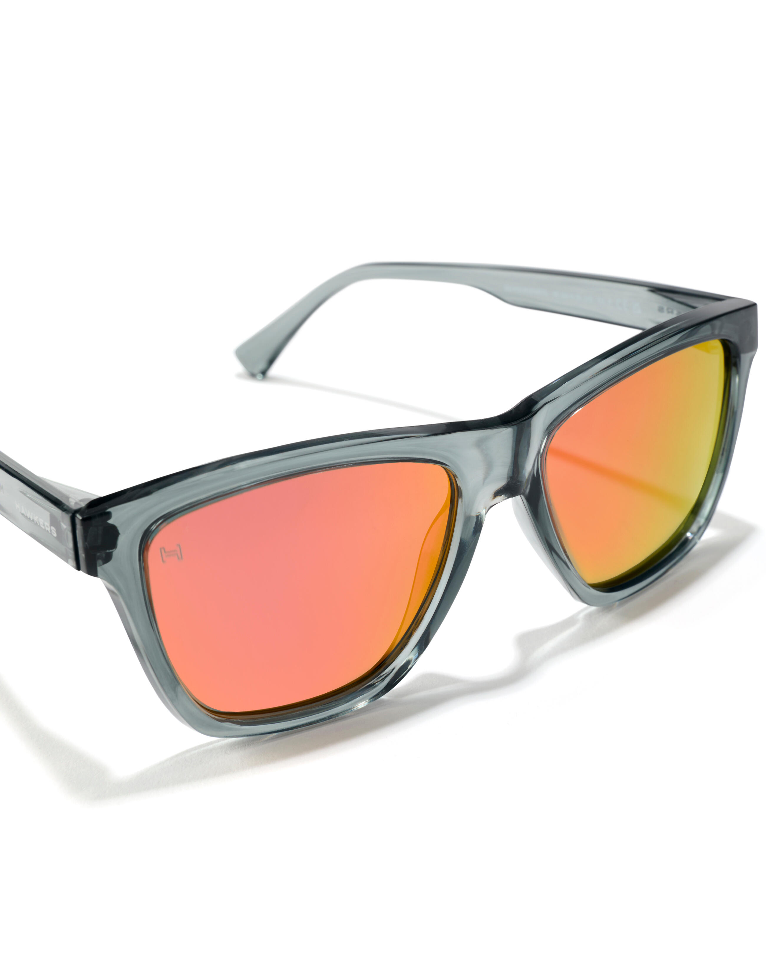 HAWKERS - Lunettes de soleil Homme et Femme ONE LS RAW POLARIZED GREY SMOKE RED 4/5