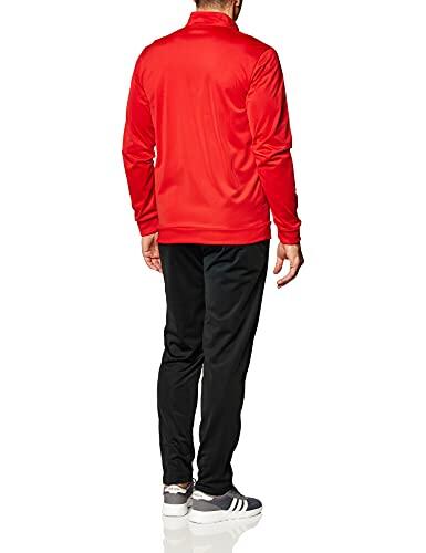 Tuta Adidas Mts Basics per Uomo in Rosso e Nero, Taglia M 2/4