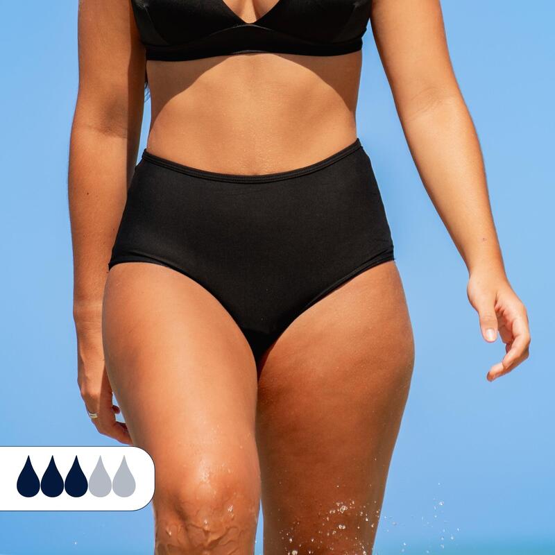 Bas de Maillot de bain Menstruel taille haute - Flux Moyen  - Naya
