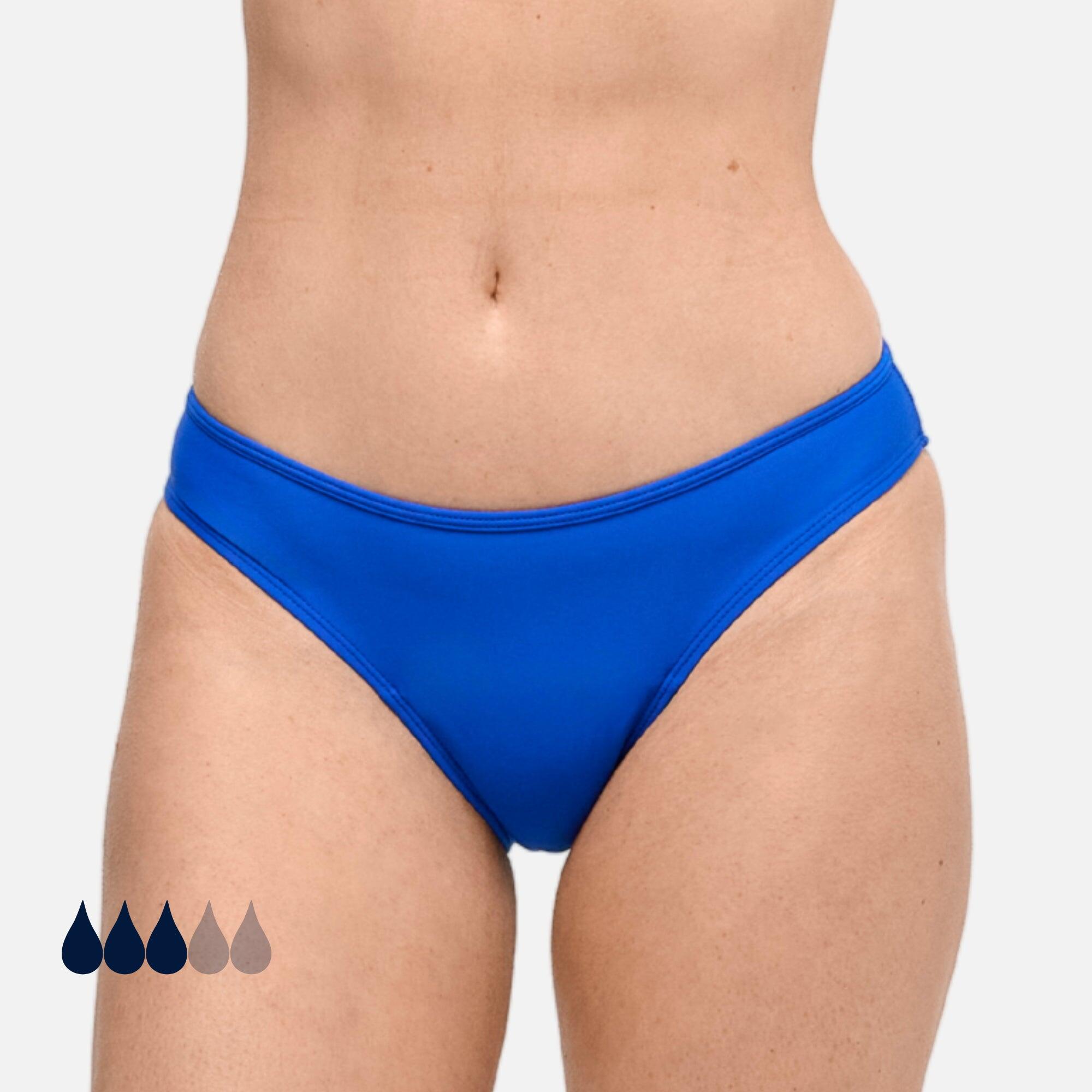 Menstruatie Bikinibroekje | Dames Tieners | Middelmatige Menstruatie | Eva Blauw 2/9