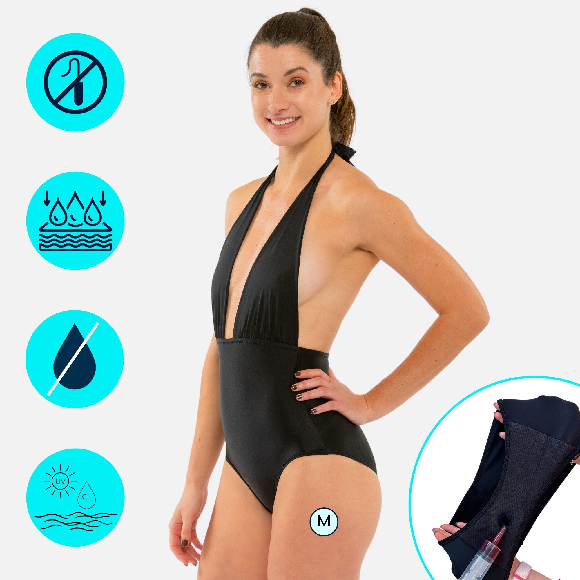 Menstruatiebadpak | Dames en Tieners | Lichte Menstruatie | Lila 3/9