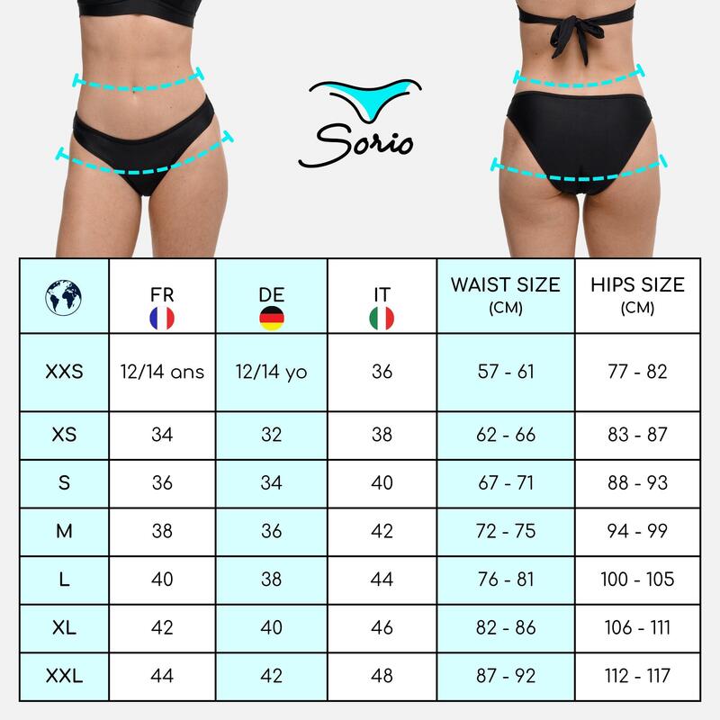 Bas de Maillot de Bain Menstruel | Femme & Ado | Flux Moyen | Eva