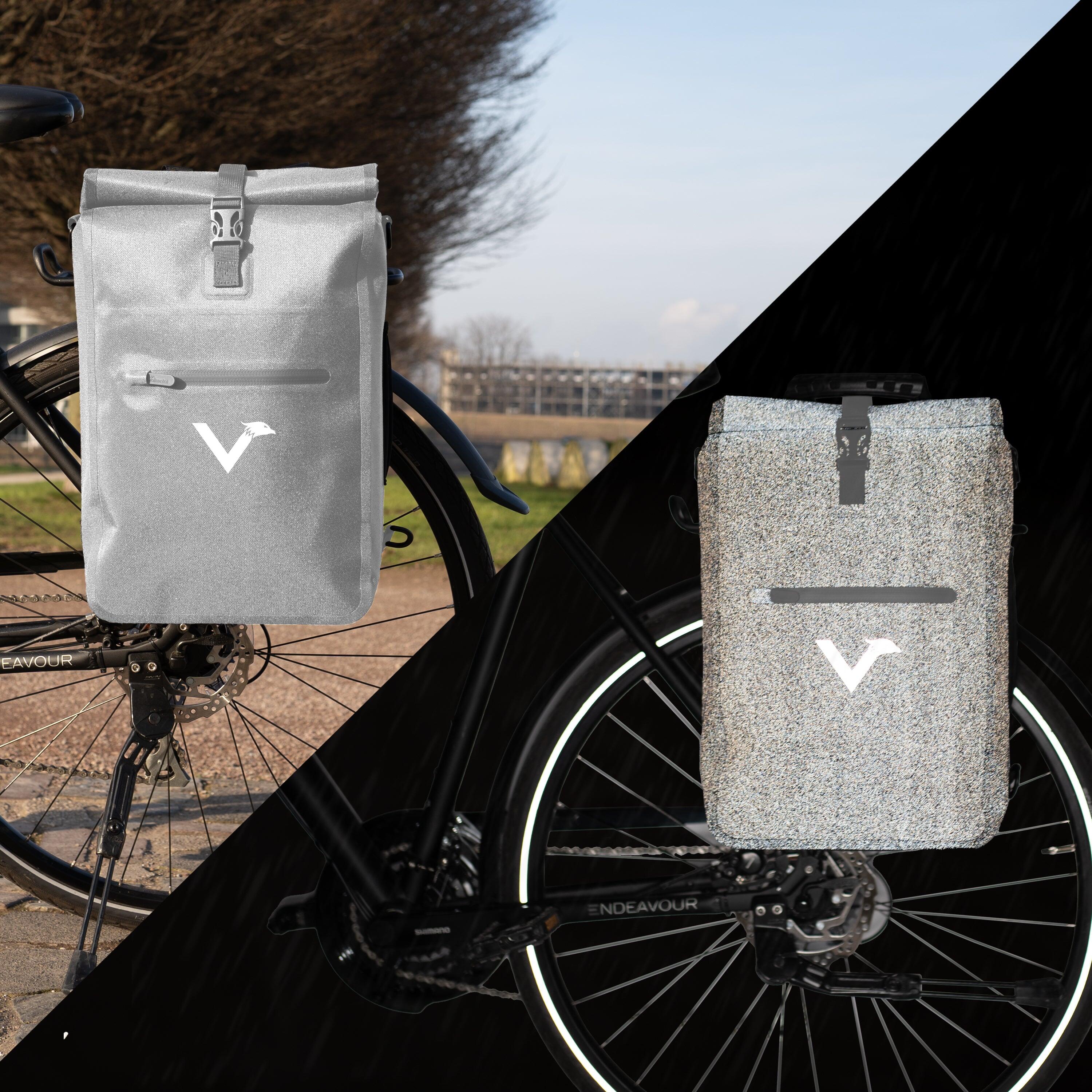 Fahrradtasche Wasserdichte 3in1 Gepäckträgertasche & Rucksack 23L - ValkOne 2/8