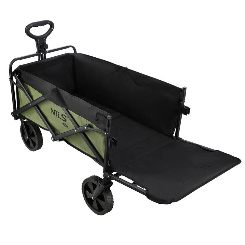 Cărucior pliabil de camping 150 l, 100 kg, cu mâner telescopic NILS CAMP NC2602