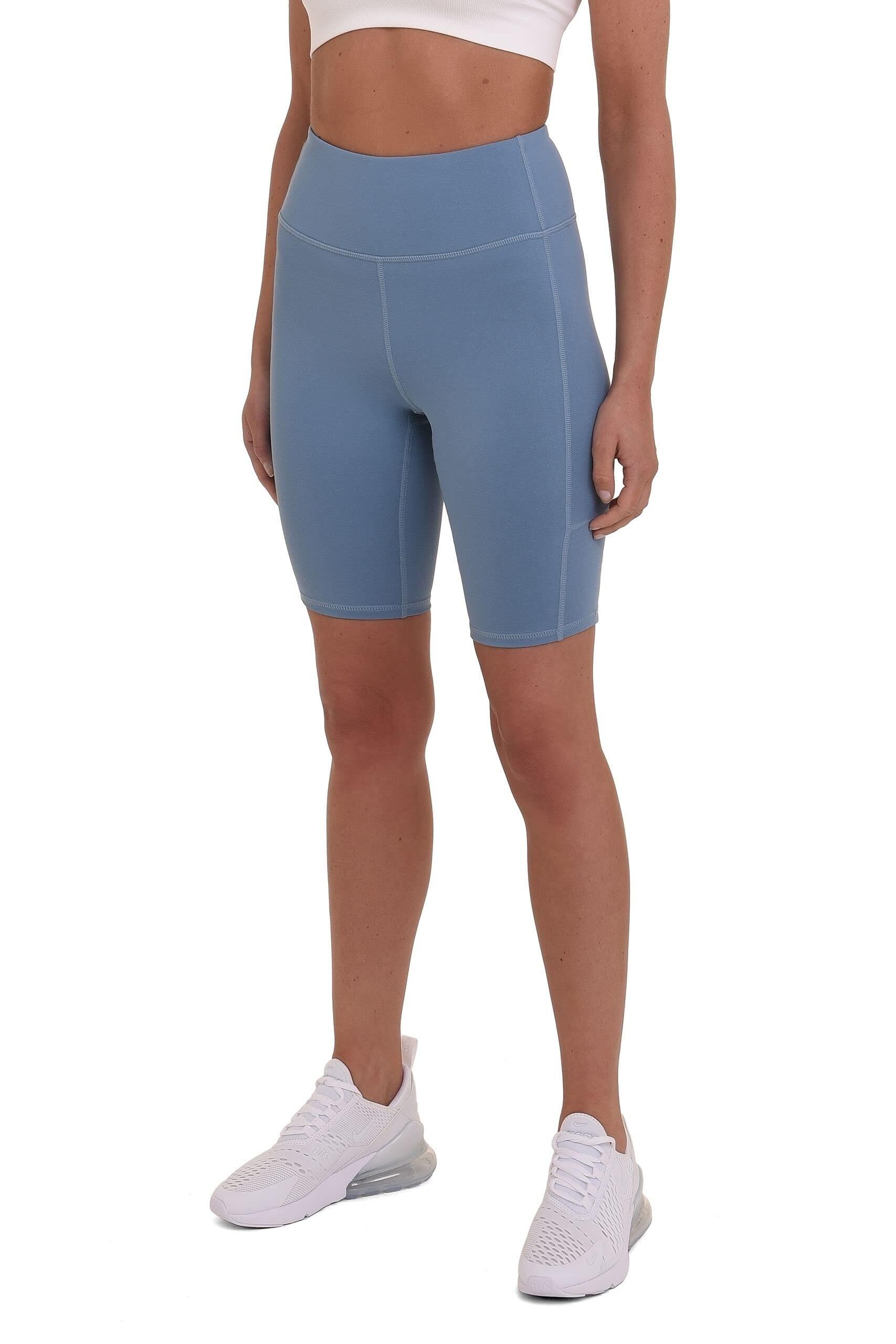 Women's Equilibrium Yoga Shorts - Blue Shadow 4/6