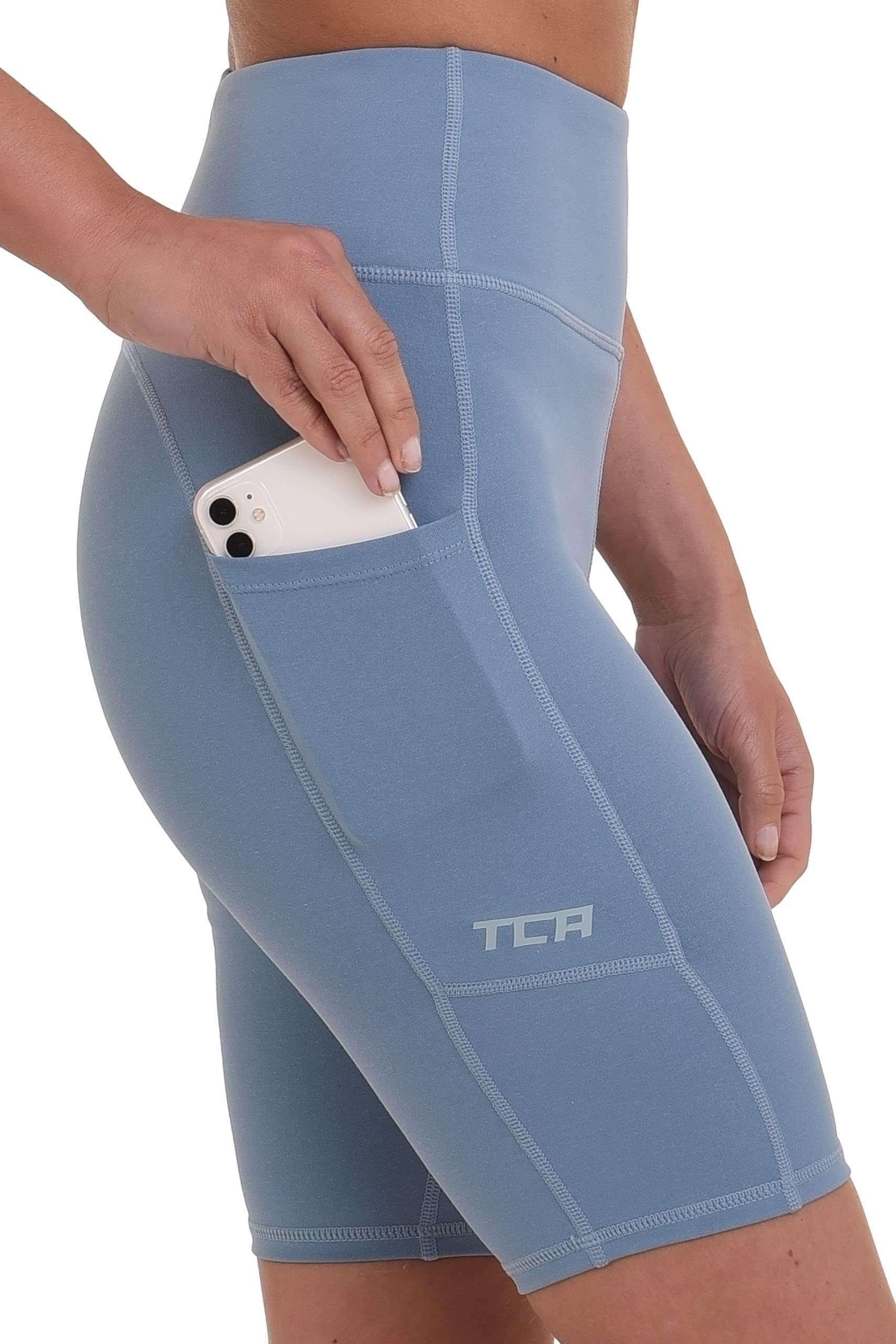 Women's Equilibrium Yoga Shorts - Blue Shadow 2/6