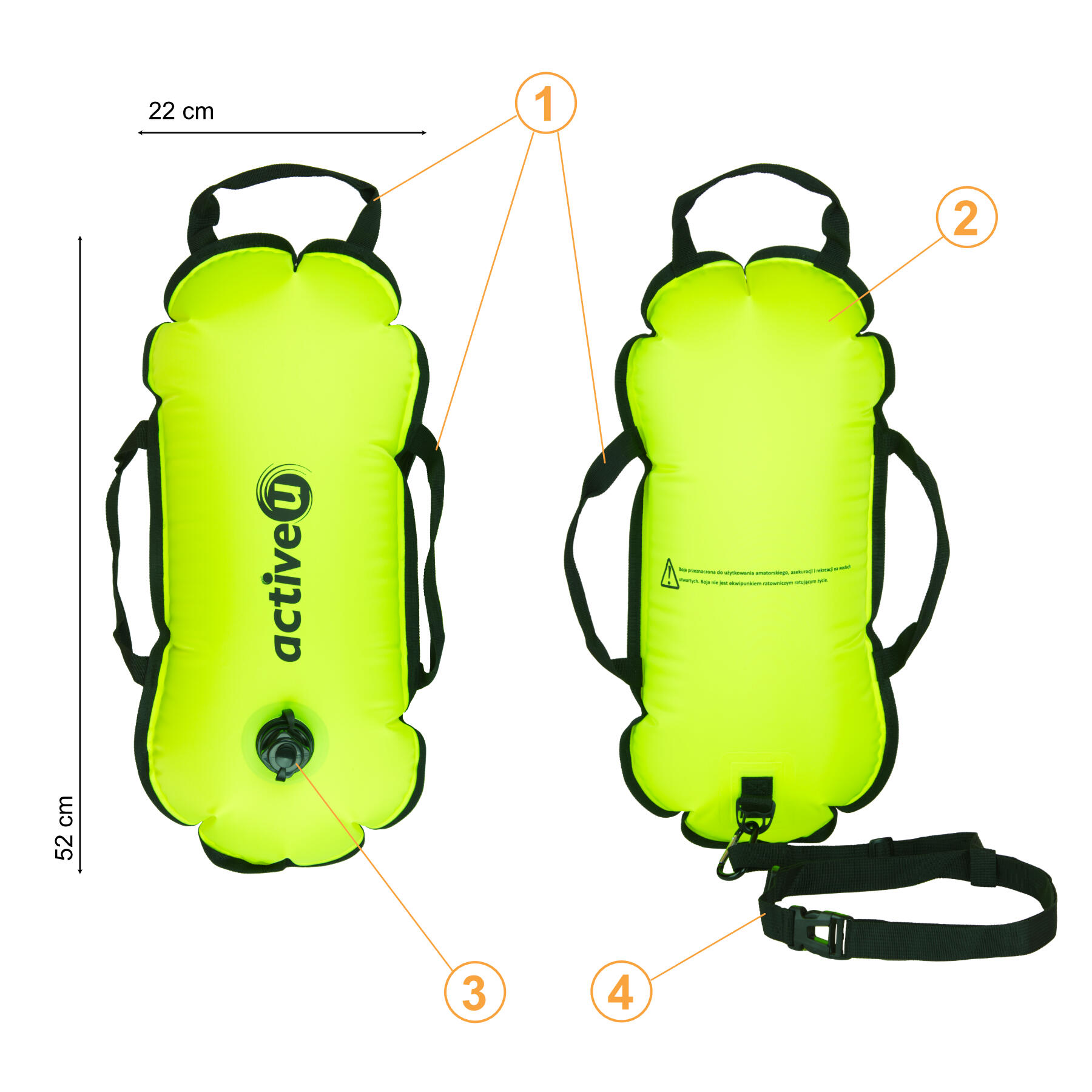 Boja asekuracyjna do pływania Activeu Light 4/6