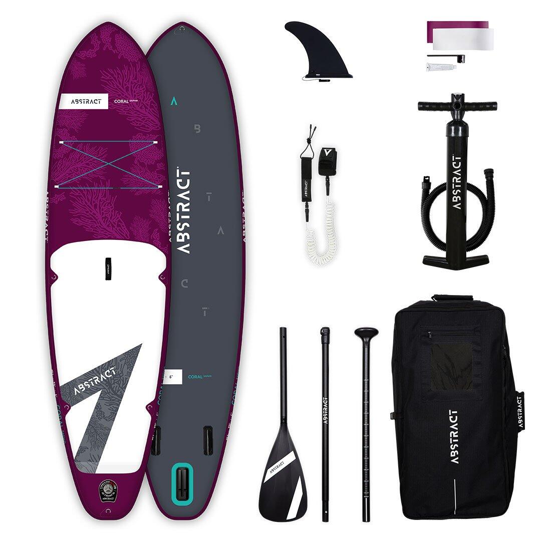 ABSTRACT Pack SUP inflable 10'6 (hasta 135kg) – Coral Saphir 10'6