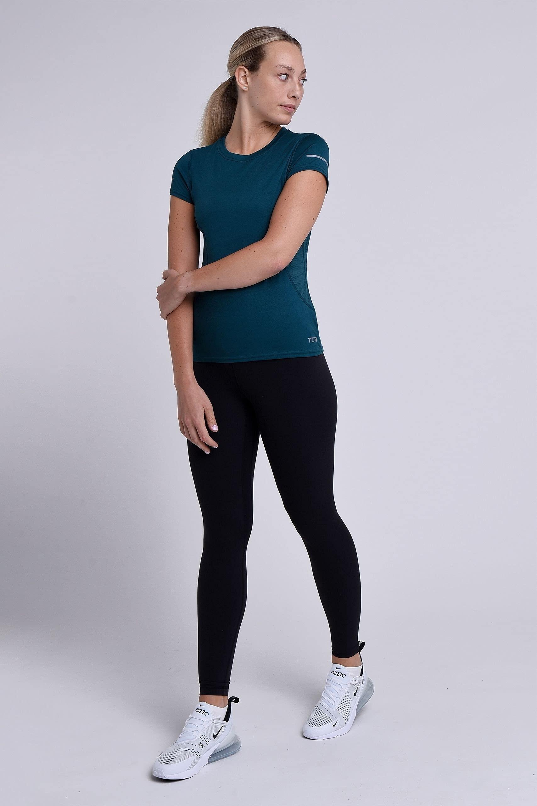 TCA Atomic Maglia Da Donna A Maniche Corte Quickdry Slim Fit PRO Training Blu Scuro L 121925777 - 9