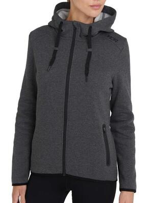 Vrouwen revolutie tech hoodie met ritssluiting zakken