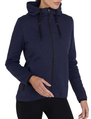 Vrouwen revolutie tech hoodie met ritssluiting zakken