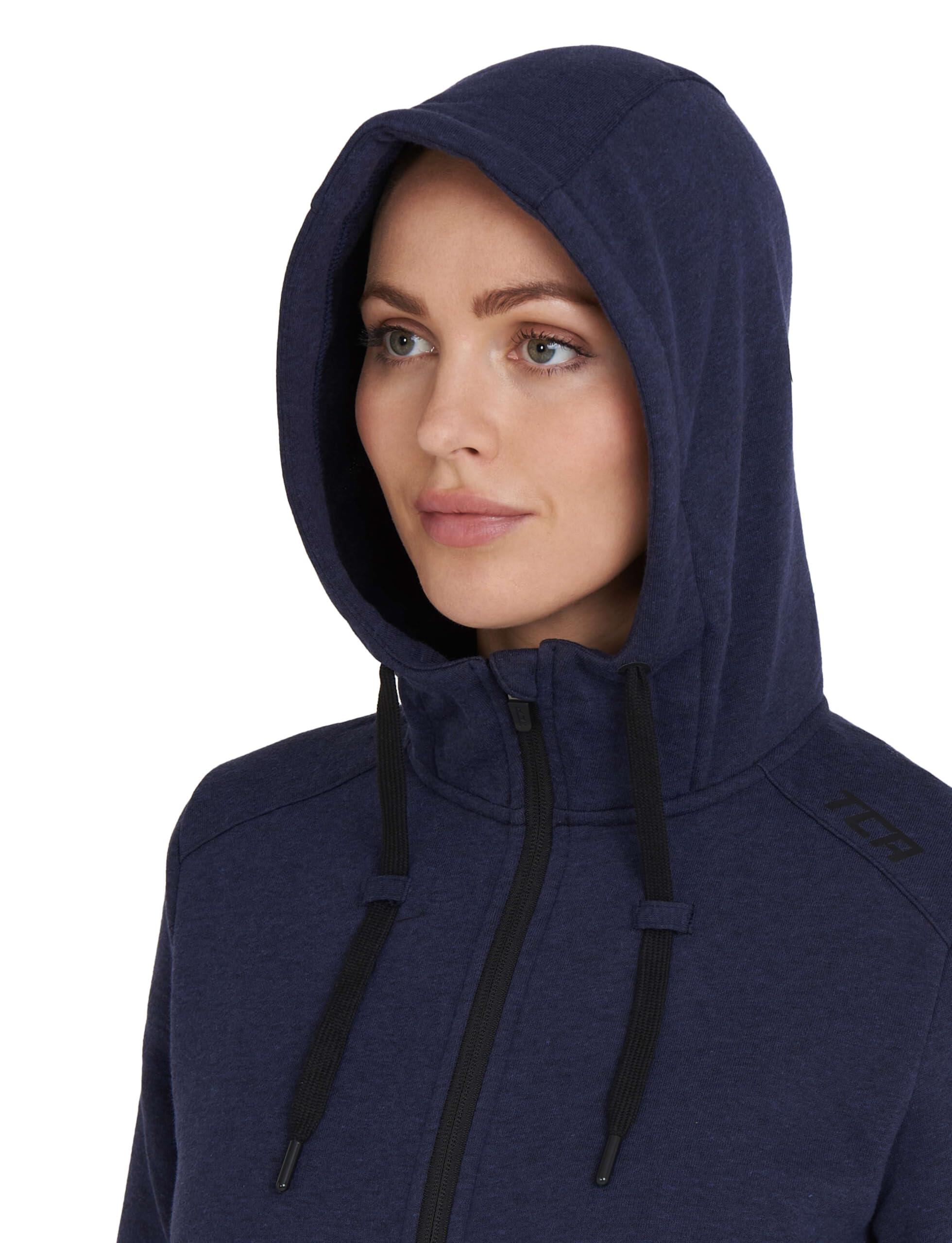 Women's Revolution Tech Hoodie with Zip Pockets - Navy Marl 3/7