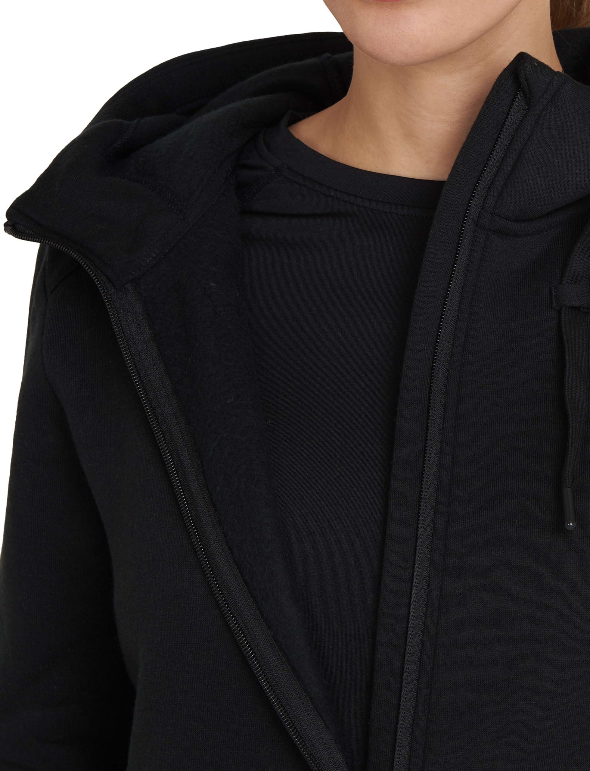 Women's Revolution Tech Hoodie with Zip Pockets - Black Marl 4/7