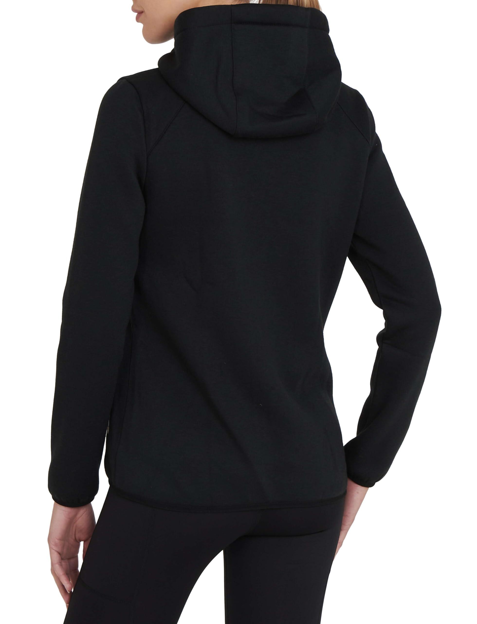 Women's Revolution Tech Hoodie with Zip Pockets - Black Marl 2/7