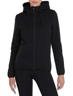 Vrouwen revolutie tech hoodie met ritssluiting zakken