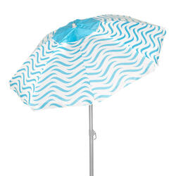 Parasol de plage coupe-vent 8 baleines 200 cm vagues plage