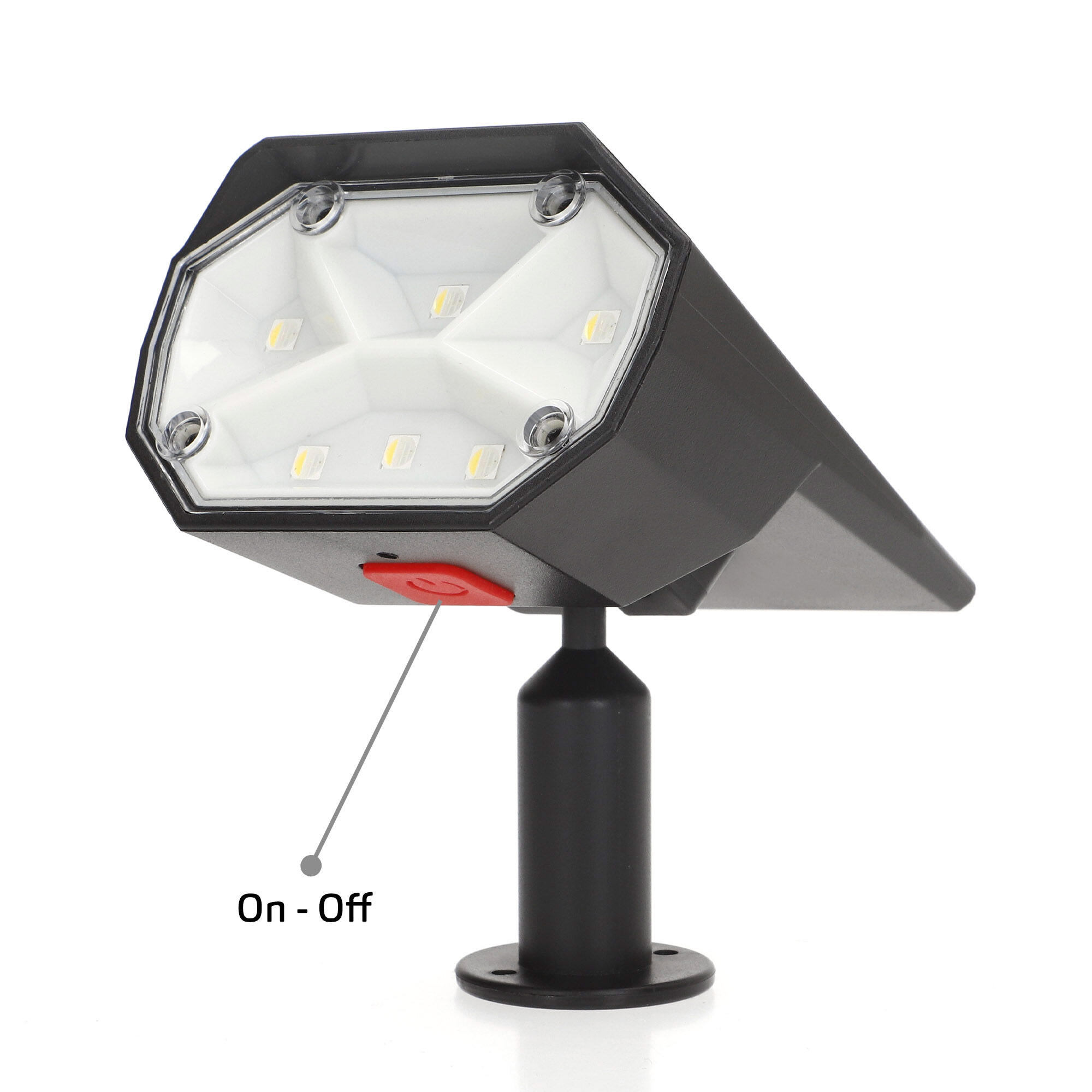 Aktive Conjunto de 6 balizas solares LED, luz fixa e colorida, 5-10 lúmens 5/7