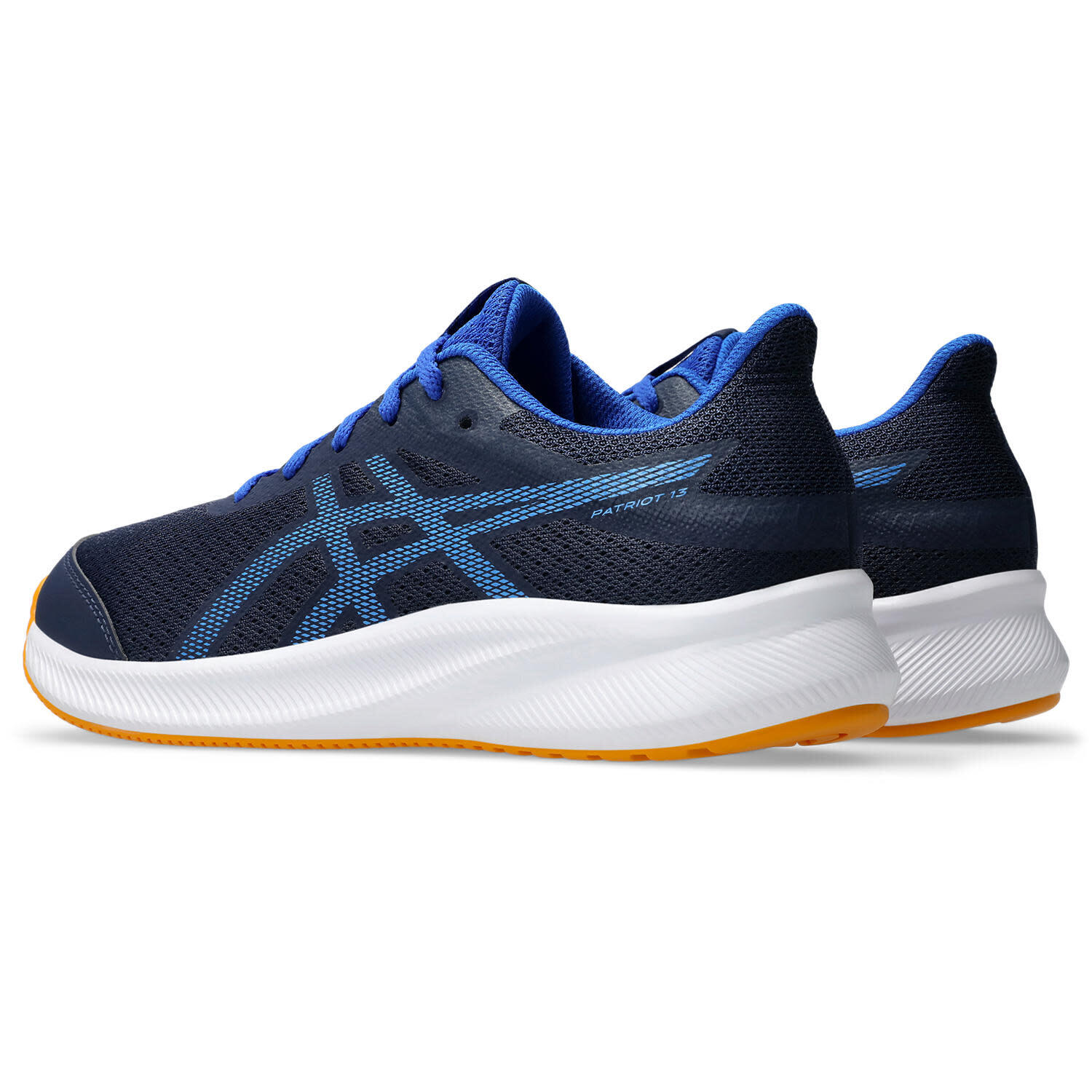Chaussures De Running Enfants, Unisexe - ASICS Patriot 13 GS - Midnight/Blue 3/7