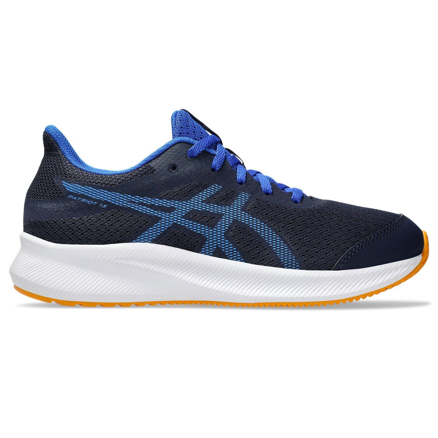 Asics - Chaussures De Running Enfants, Unisexe - Asics Patriot 13 Gs - Midnight/blue - Chaussures D'Athlétisme - Bleu - 37 - Decathlon