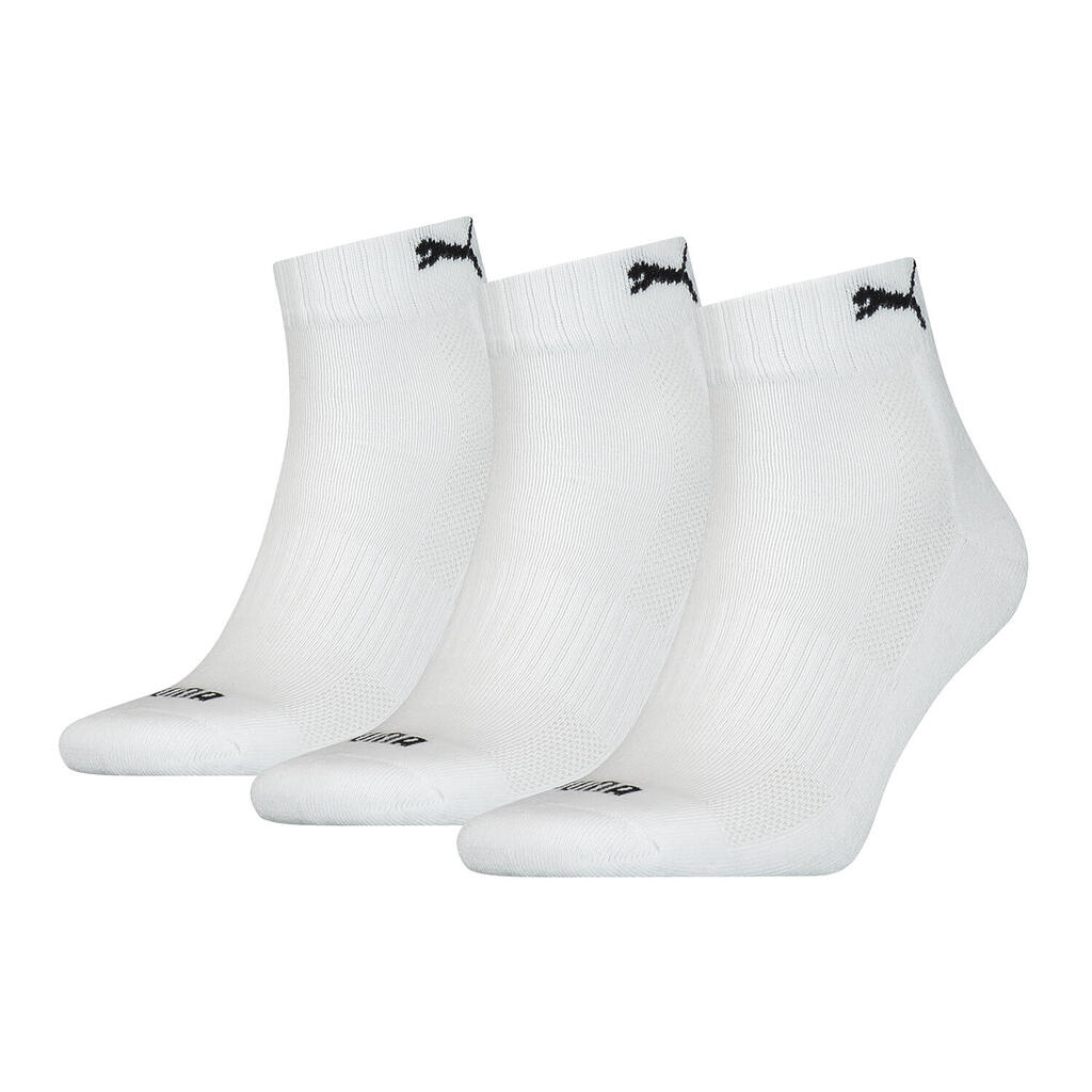 Socks Unisex Pack of 3 Stretch-Cushioned Quarter 3P