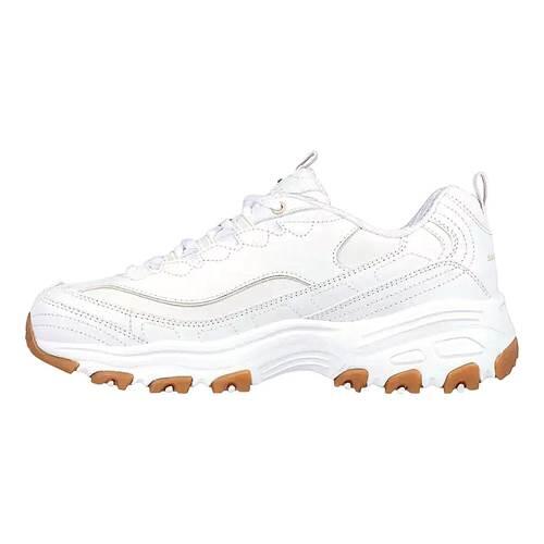 Chaussures Femmes Skechers D´Lites blanc 3/5