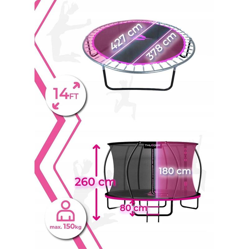 Zahradní trampolína THUNDER INSIDE ULTRA 14FT