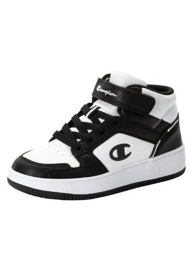 BUTY dziecięce CHAMPION S32412-WW019 sportowe wysokie czarno-białe 28,5
