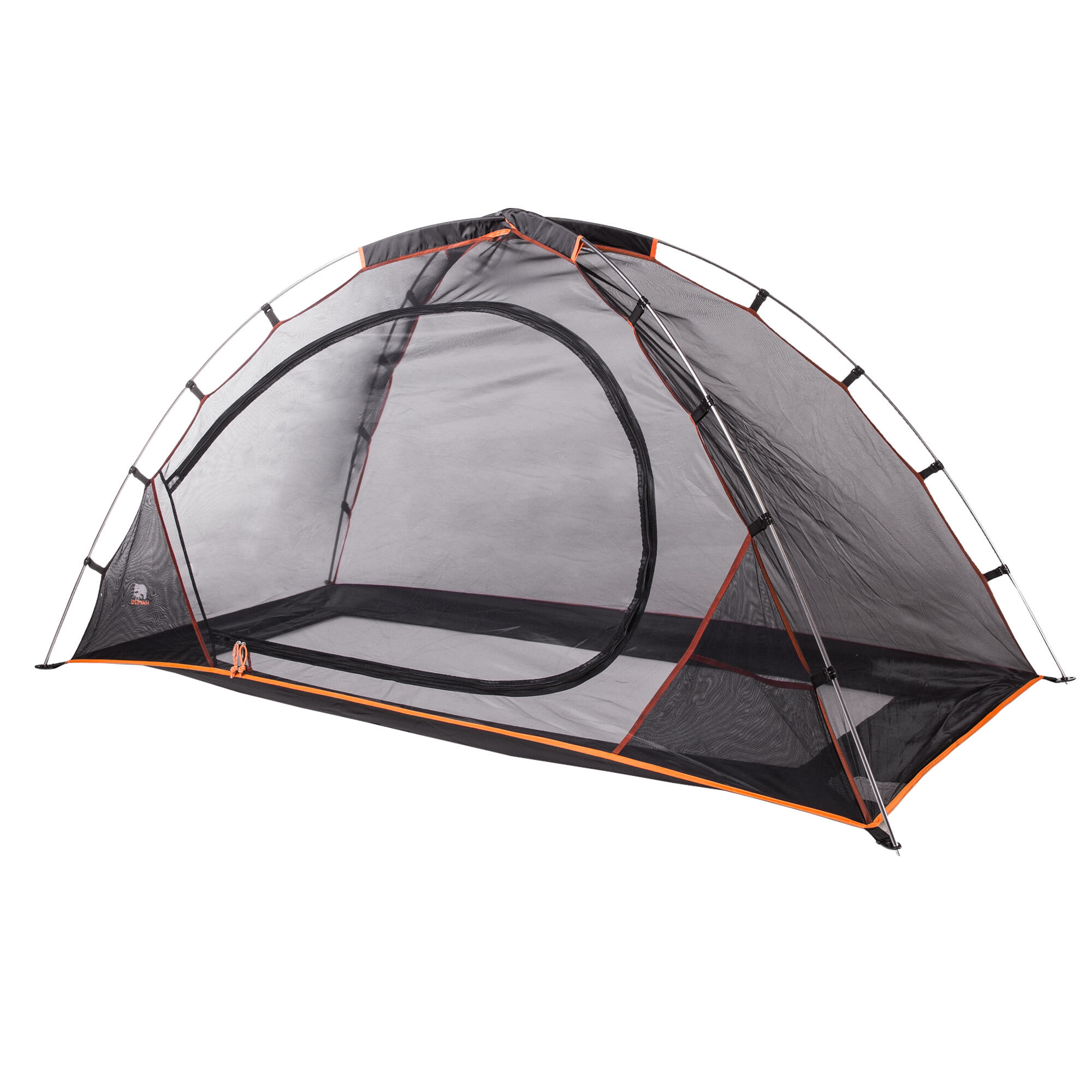 Tienda de cama con mosquitera - 200x90 cm - Varillas de aluminio - Negro 2/7