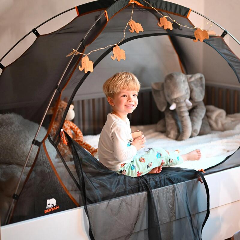 Plasă de țânțari Deryan Bed Tent Mosquito Net - 200x90cm - Stâlpi de aluminiu