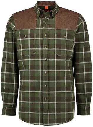 Tom Collins® Forsthemd mit Besatz Jagdhemd Herren oliv/grün kariert von Oefele