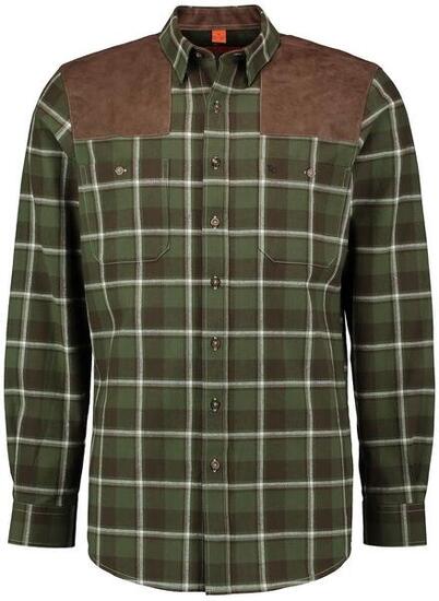 Tom Collins® Forsthemd mit Besatz Jagdhemd Herren oliv/grün kariert von Oefele