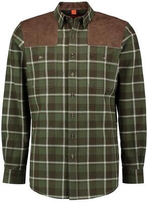 Tom Collins® Forsthemd mit Besatz Jagdhemd Herren oliv/grün kariert von Oefele
