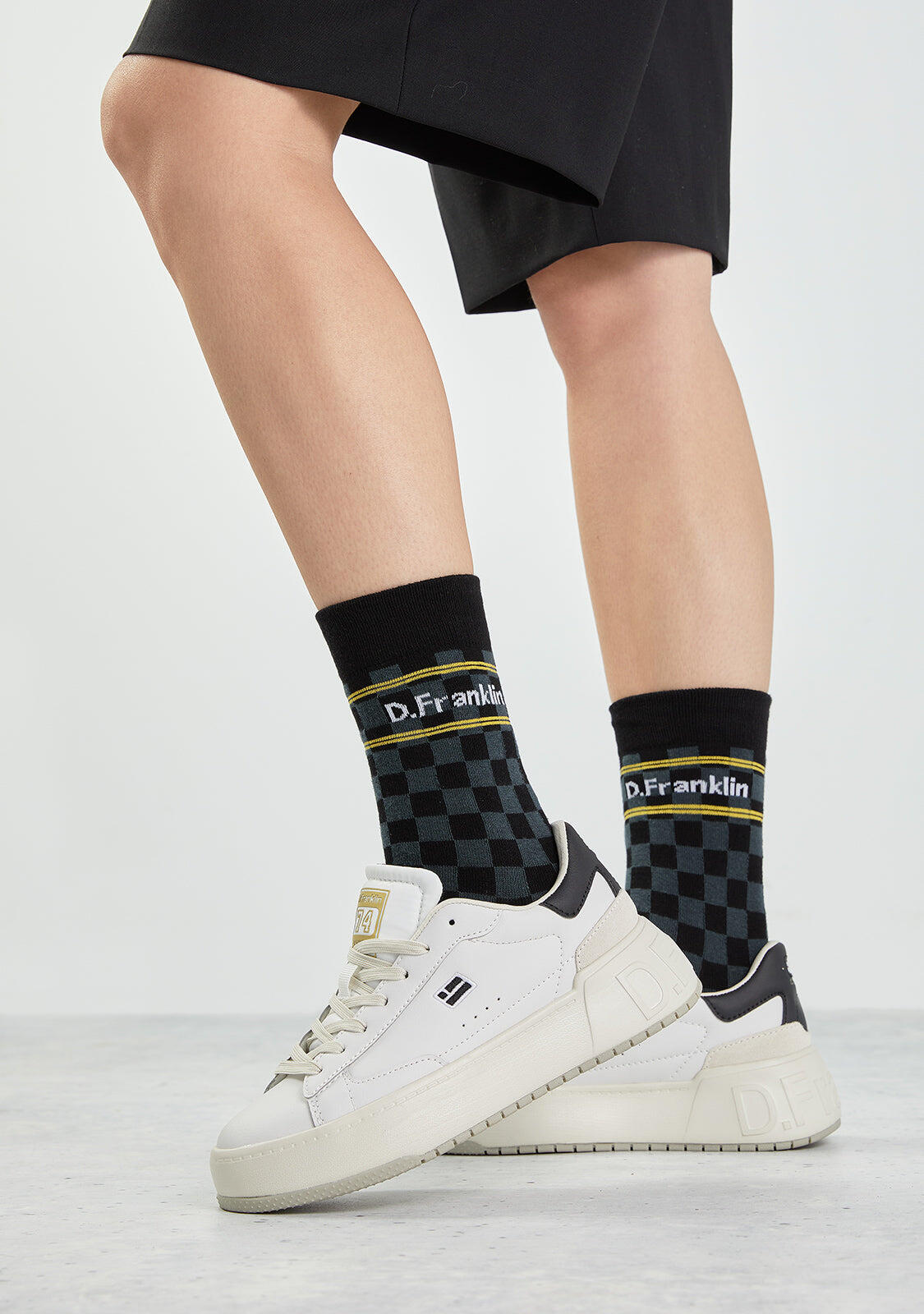 Calzini D. Franklin Check Socks 3/4